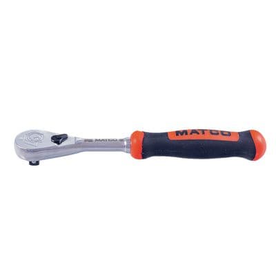 1/4" DRIVE 6-1/2" EIGHTY8 TOOTH FIXED RATCHET WITH ERGO HANDLE - ORANGE