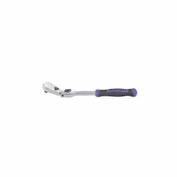 1/4" DRIVE 7-3/4" EIGHTY8 TOOTH LOCKING FLEX RATCHET WITH ERGO HANDLE - PURPLE