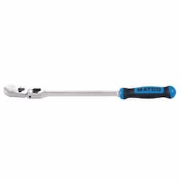 1/4" DRIVE 10-3/4" LONG LOCKING FLEX RATCHET WITH ERGO HANDLE - BLUE