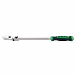 1/4" DRIVE 10-3/4" LONG LOCKING FLEX RATCHET WITH ERGO HANDLE - GREEN