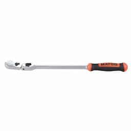 1/4" DRIVE 10-3/4" LONG LOCKING FLEX RATCHET WITH ERGO HANDLE - ORANGE