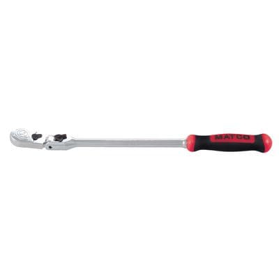 1/4" DRIVE 10-3/4" EIGHTY8 TOOTH LOCKING FLEX RATCHET WITH ERGO HANDLE - RED