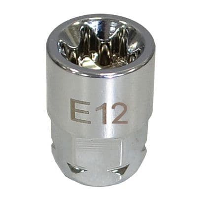 E12- 1/4" DR E12 INVERT TORX SKT