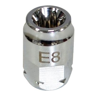 E8- 1/4" DRIVE E8 INVERTED TORX SOCKET