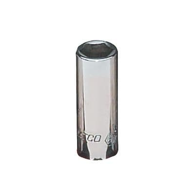 1/4" DRIVE 3/8" SAE 6 POINT MID-LENGTH CHROME SOCKET