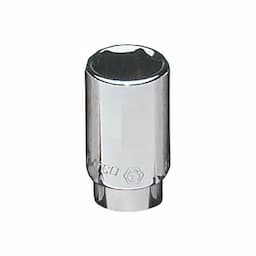 1/4" DRIVE 7/16" SAE 6 POINT MID-LENGTH CHROME SOCKET