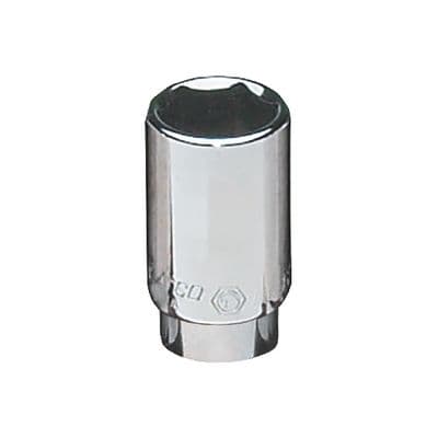 1/4" DRIVE 7/16" SAE 6 POINT MID-LENGTH CHROME SOCKET