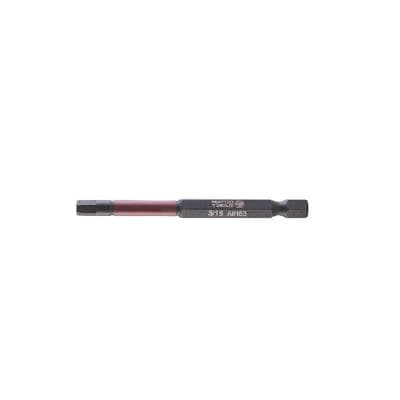 3/16" SAE HEX  POWER BIT, 3"