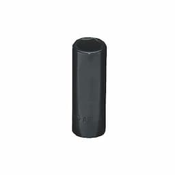 1/4" DRIVE 3/8" SAE 6 POINT MID-LENGTH CHROME SOCKET