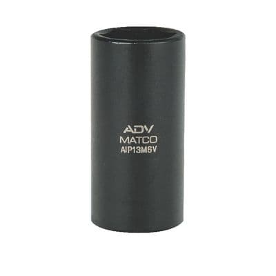 1/4" DRIVE 13MM METRIC 6 POINT MID-LENGTH IMPACT SOCKET