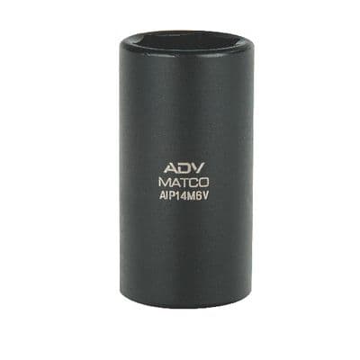 1/4" DRIVE 14MM METRIC 6 POINT MID-LENGTH IMPACT SOCKET