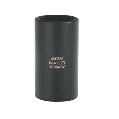 1/4" DRIVE 15MM METRIC 6 POINT MID-LENGTH IMPACT SOCKET
