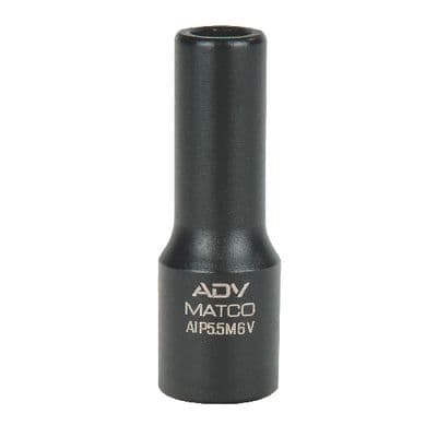 1/4" DRIVE 5.5MM METRIC 6 POINT MID-LENGTH IMPACT SOCKET