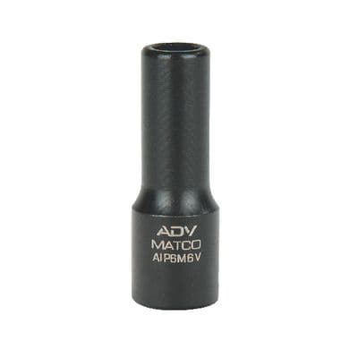 1/4" DRIVE 6MM METRIC 6 POINT MID-LENGTH IMPACT SOCKET