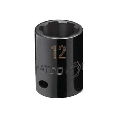 1/4" DRIVE 12MM METRIC PRO NON-SLIP IMPACT SOCKET