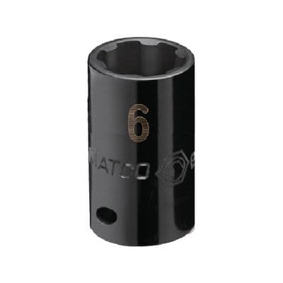 1/4" DRIVE 6MM METRIC PRO NON-SLIP IMPACT SOCKET