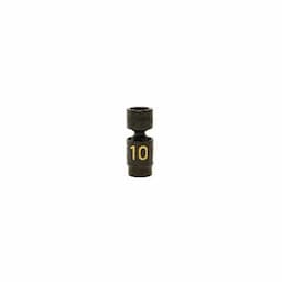 1/4" DRIVE 10MM METRIC 6 POINT UNIVERSAL IMPACT SOCKET
