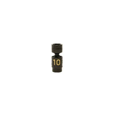 1/4" DRIVE 10MM METRIC 6 POINT UNIVERSAL IMPACT SOCKET