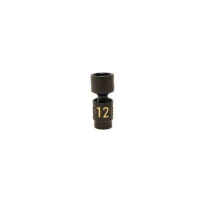 1/4" DRIVE 12MM METRIC 6 POINT UNIVERSAL IMPACT SOCKET