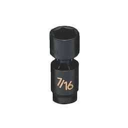 1/4" DRIVE 7/16" SAE 6 POINT UNIVERSAL IMPACT SOCKET