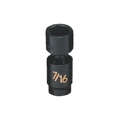 1/4" DRIVE 7/16" SAE 6 POINT UNIVERSAL IMPACT SOCKET