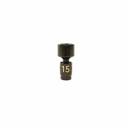 1/4" DRIVE 15MM METRIC 6 POINT UNIVERSAL IMPACT SOCKET
