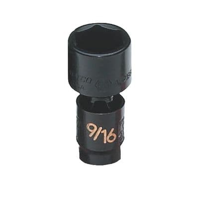 1/4" DRIVE 9/16" SAE 6 POINT UNIVERSAL IMPACT SOCKET