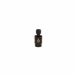 1/4" DRIVE 6MM METRIC 6 POINT UNIVERSAL IMPACT SOCKET