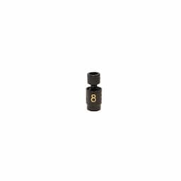 1/4" DRIVE 8MM METRIC 6 POINT UNIVERSAL IMPACT SOCKET