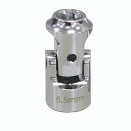 1/4'' DRIVE 5.5 MM 6 POINT STUBBY UNIVERSAL SOCKET