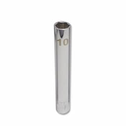 1/4" DRIVE 10MM METRIC CHROME DEEP SOCKET
