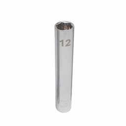 1/4" DRIVE 12MM METRIC CHROME DEEP SOCKET