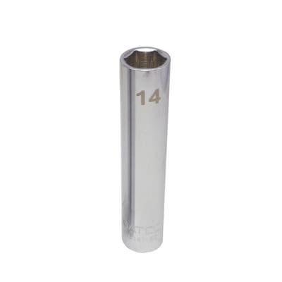 1/4" DRIVE 14MM METRIC CHROME DEEP SOCKET