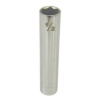 1/4" DRIVE 1/2" SAE 6 POINT EXTRA DEEP SOCKET
