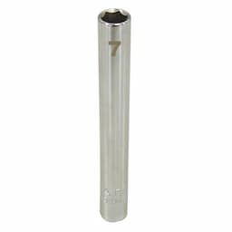 1/4" DRIVE 7MM METRIC 6POINT DEEP CHROME SOCKET