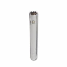 1/4" DRIVE 8MM METRIC CHROME DEEP SOCKET