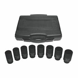 1/2" DRIVE 8 PIECE 12 POINT AXLE NUT SOCKET SET
