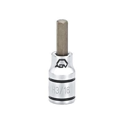 1/4" DRIVE 3/16" SAE HEX BIT SOCKET
