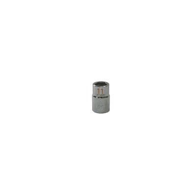 3/8" DRIVE 11MM METRIC 6 POINT CHROME SOCKET - ORANGE