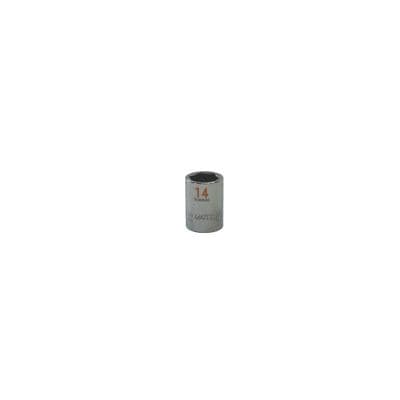 3/8" DRIVE 14MM METRIC 6 POINT CHROME SOCKET - ORANGE