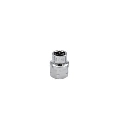 3/8" AND 17MM DUAL DRIVE 3/8" SAE 6 POINT LOW PROFILE SOCKET