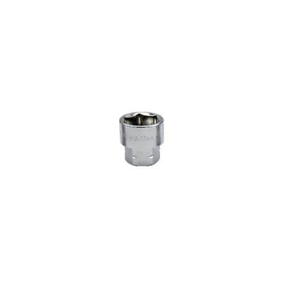 3/8" AND 17MM DUAL DRIVE 17MM 6 POINT LOW PROFILE SOCKET