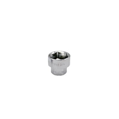3/8" AND 17MM DUAL DRIVE 3/4" SAE 6 POINT LOW PROFILE SOCKET