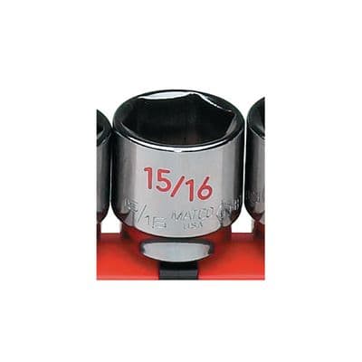 3/8" DRIVE 15/16" SAE 6 POINT CHROME SOCKET