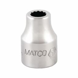3/8" DRIVE 1/4" SAE 12 POINT CHROME SOCKET