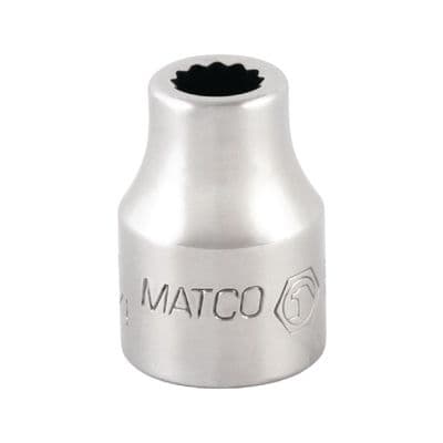 3/8" DRIVE 1/4" SAE 12 POINT CHROME SOCKET