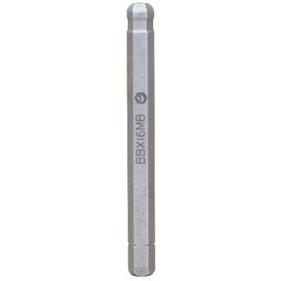 3/8" DRIVE 6MM METRIC MID-LENGTH BALL HEX REPLACEMENT BIT