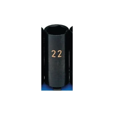 3/8" DRIVE 22MM METRIC 6 POINT DEEP IMPACT SOCKET