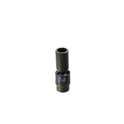 3/8" DRIVE 14MM 6 POINT TORQUE FORCE DEEP UNIVERSAL IMPACT SOCKET