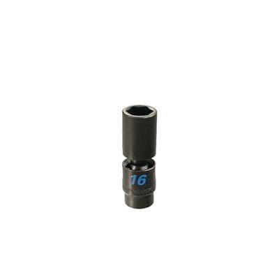 3/8" DRIVE 16MM 6 POINT TORQUE FORCE DEEP UNIVERSAL IMPACT SOCKET